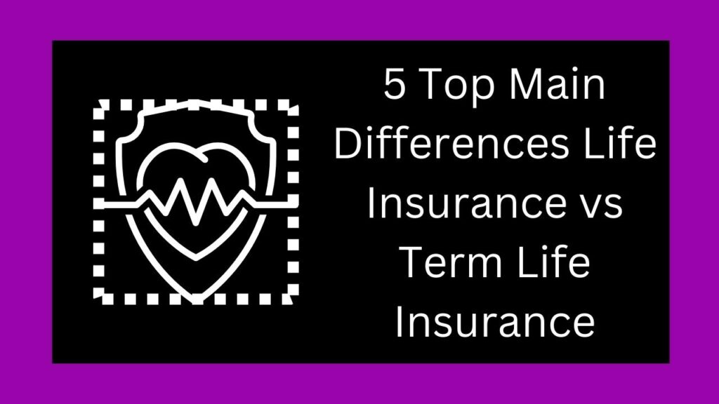 5 Top Main Differences Life Insurance vs Term Life Insurance