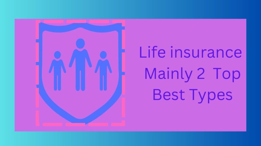 Life insurance Mainly 2 Top Best Types