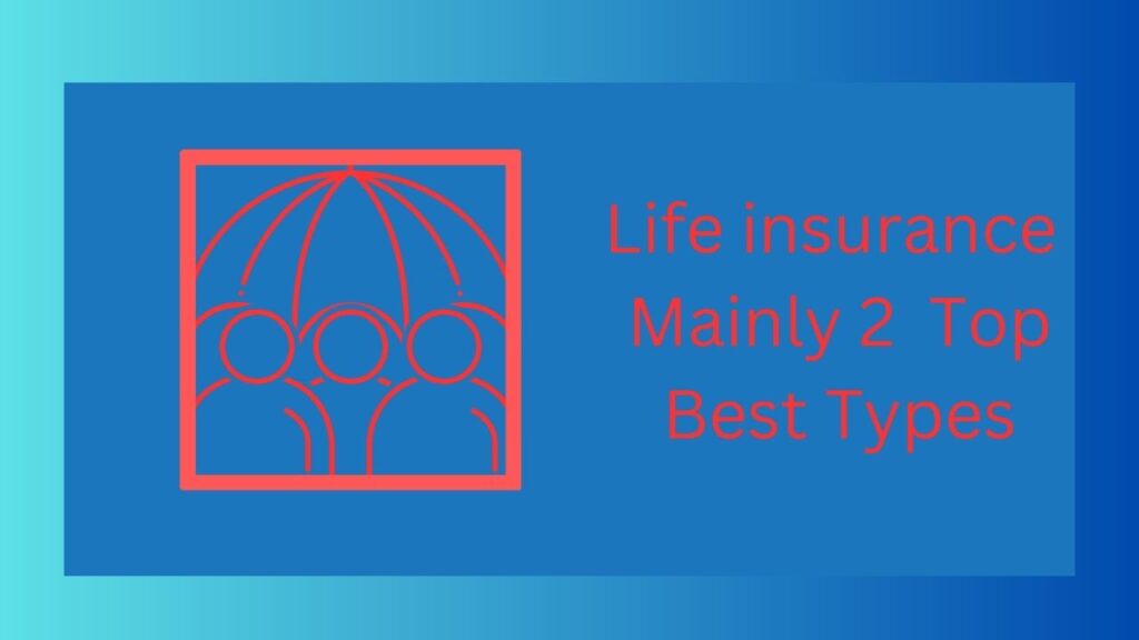 Life insurance Mainly 2 Top Best Types