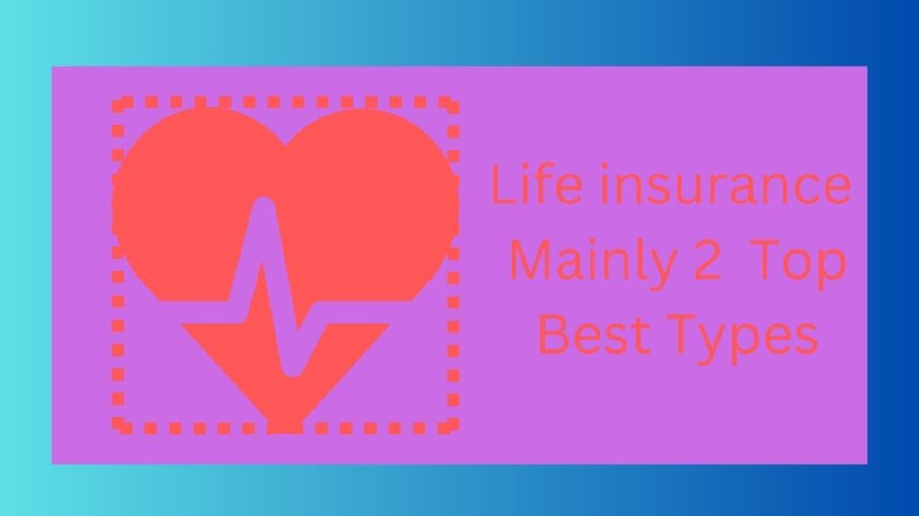 Life insurance Mainly 2 Top Best Types