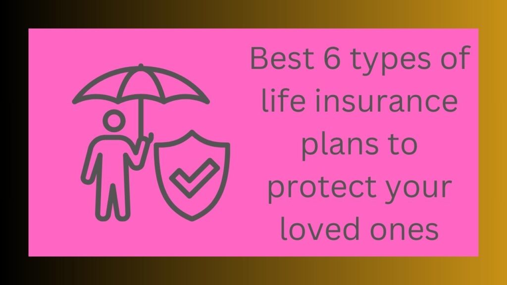 Best 6 types of life insurance plans to protect your loved ones