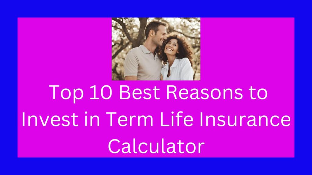 Top 10 Best Reasons to Invest in Term Life Insurance Calculator