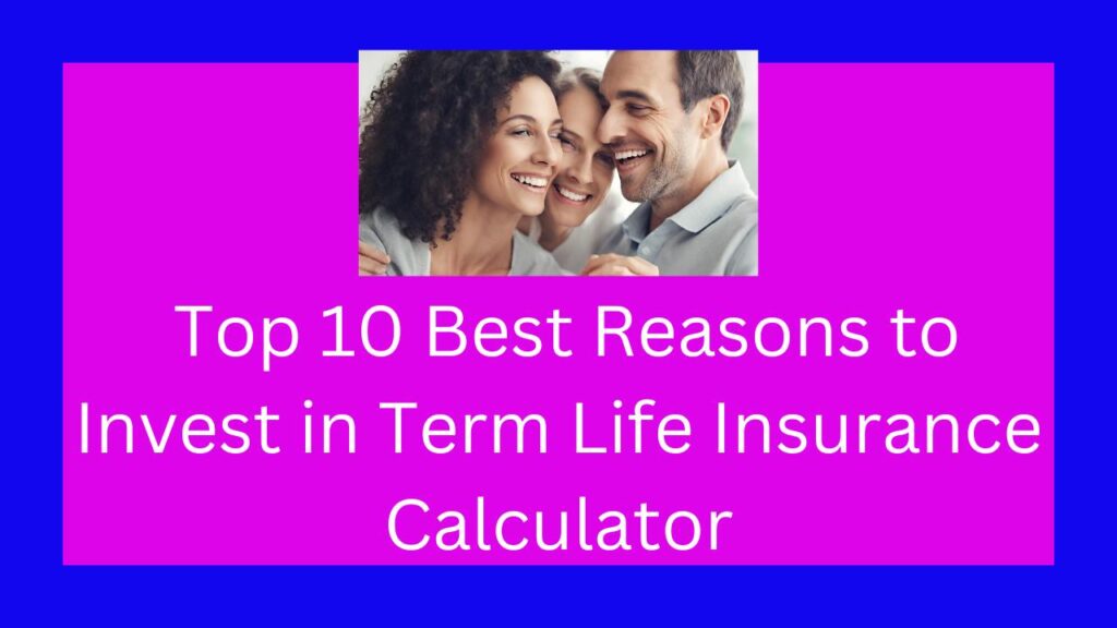 Top 10 Best Reasons to Invest in Term Life Insurance Calculator